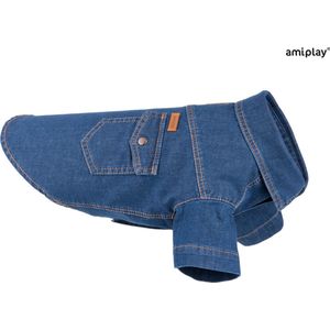 Amiplay Shirt Denim donker blauw 45cm