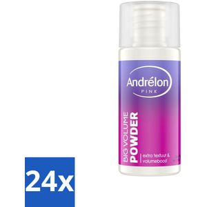 24 x Andrélon - Pink - Big Volume - Stylingpoeder - Volume Poeder - Stylingpoeder - Haarvolume - Haartextuur - Matte Finish