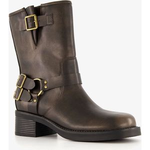 Blue Box dames biker boots bruin - Maat 37