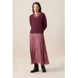 Sissy-Boy - Donkerrode trui met V-hals