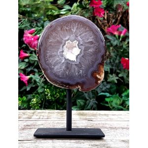 Edelsteen Agaat met Chalcedoon op Standaard # 22