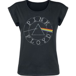 Pink Floyd Logo Circle T-shirt zwart 5XL Katoen - Band merch, Bands