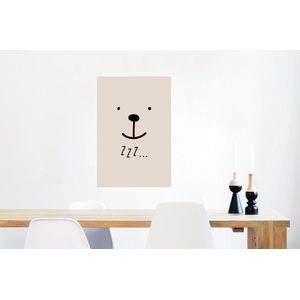 Poster Quotes - Slapen - Kinderen - Spreuken - Zzz... - Kids - Baby - 60x90 cm - Poster Babykamer
