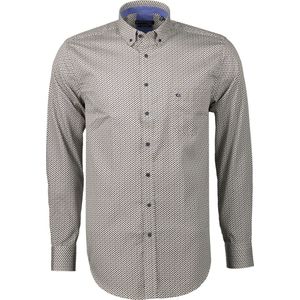 Giordano Overhemd - Modern Fit - Bruin - 3XL Grote Maten
