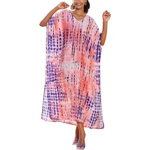 V-hals Maxi Kimono Badpakken en Bikini Bedekkende Jurk voor Dames