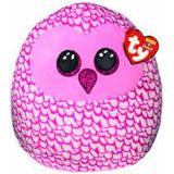 TY Squish a Boo Pinky Owl 20 cm
