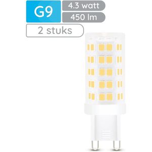 Modee LED Lamp G9 - 4.3W 6000K 450 LM 230V - LED Lamp insteek - Daglicht Wit - 2 stuks