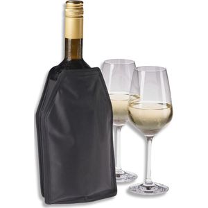 Wijnkoeler voor onderweg - Flessenkoeler voor wijn, champagne, bier en softdrinks - 22 cm met elastische manchet