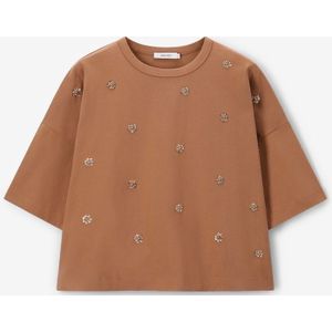 Sissy-Boy - Bruin - Jersey T-shirt - Korte Mouwen - Oversized Fit