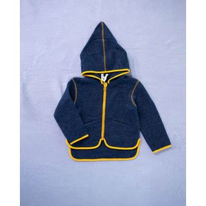 JETPAQ - Merino wollen fleece vest - Dark Blue - Maat 50-56