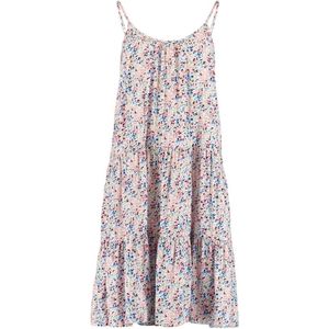 Zomerjurken dames- Korte Strandjurken Ibiza stijl | Wit | Bloemen | Maat XXS