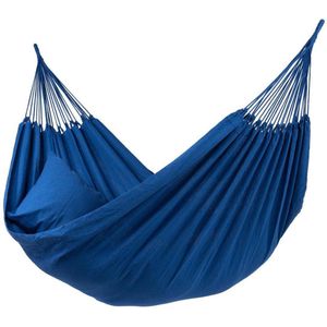 Hangmat Tweepersoons 'Organic' Blue (Blauw) | Bijpasende opbergtas | 180 KG | Handgemaakt in Brazilië | 1% For The Planet | Tropilex