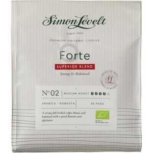 Simon Lévelt | Forte Premium Organic Coffee - 36 Koffiepads