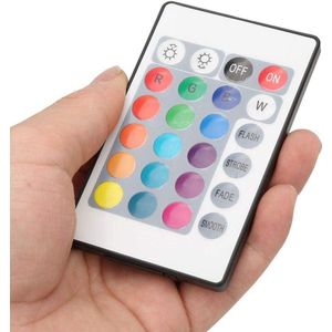 2PCS 5V 24 Key RGB LED Controller for 5050 3528 5630 LED Strip Lighting - 24 Key Remote Control Dimmer Controller with Cable Length 0.5m