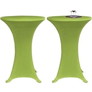 vidaXL Tafelhoes Stretch - 4 Stuks - Groen - 60 cm Statafelhoes - Tafelhoes - Tuinmeubelhoes - Bartafelhoes - Partydecoratie