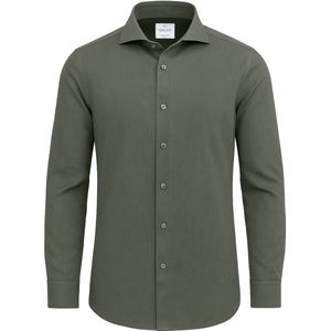 Vercate - Linnen Overhemd - Olijf