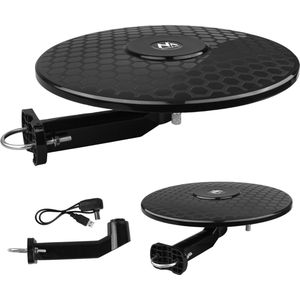 Maclean - TV antenne - DVB-T/T2 HEVC omnidirectionele antenne - Actief - Standaard, USB 5V, MCTV-102