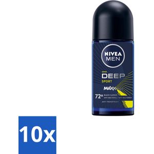 NIVEA MEN - Deodorant Roller - Deep Sport - 50 ml - Bulkverpakking - 10 stuks