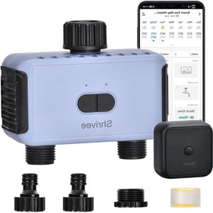 Automatische irrigatiebesturing met app/spraakbediening voor tuin en broeikas - 2 uitgangen .