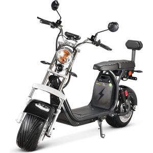 X16 CityCoco E-chopper 1500 Watt motorvermogen 10 inch banden maximale snelheid 45 km/u dubbele accu 60V 20AH lithium verwijderbaar accu`s maximale afstand 100 km