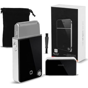 Electrisch Ultradun Scheerapparaat voor Mannen - Oplaadbaar en Nat/Droog - Baardtrimmer Reciproblad met USB-oplader