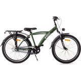 AMIGO Roady Jongensfiets 24 Inch - Kinderfiets voor 8 tot 12 Jaar - 115+ cm - 3 Versnellingen - Groen