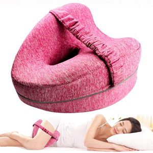 Kniekussen voor zijslapers - Orthopedisch Kniekussens -Orthopedisch Kniekussen met Riem - Zijslaapkussen - Ergonomisch Kussen - wigkussen - Orthopedisch Kniekussen Voor Zijslapers - Houding correctie - Artrose -Heupklachten -Kniekussen voor in bed