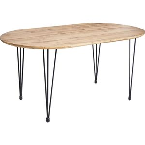 Eettafel CAVELL Lichtbruin 160 cm 90 cm