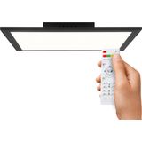 BRILLIANT lamp, Abie LED plafondpaneel 40x40cm RGB zand zwart, metaal/kunststof, 1x 24W LED geïntegreerd, (2400lm, 2700-6200K), A+