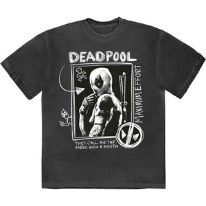 Marvel Deadpool - Merc With A Mouth Max Effort Heren T-shirt - 2XL - Zwart