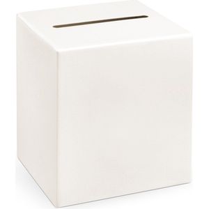 PartyDeco enveloppendoos - Verjaardag - creme/wit - 24 x 24 cm - jubileum