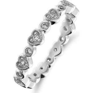 Lucardi - Ring - Zilver - 925 Sterling Zilver