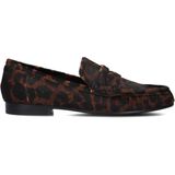 Bibi Lou - Loafers - Cognac/Zwart - Ponyhair en Leer