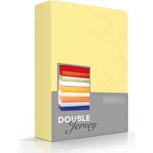 Romanette - Hoeslaken - Geel - Dubbel Jersey - 140/150 x 200/210/220 cm