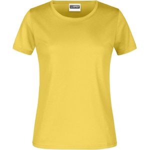 James And Nicholson Dames/dames Basic T-Shirt (Geel)