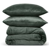 Phlox - Dekbedovertrek - Flanel Fleece - Lits Jumeaux 240x220 cm + 2 Kussenslopen