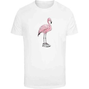 Mister Tee - Flamingo Baller Heren T-shirt - XL - Wit