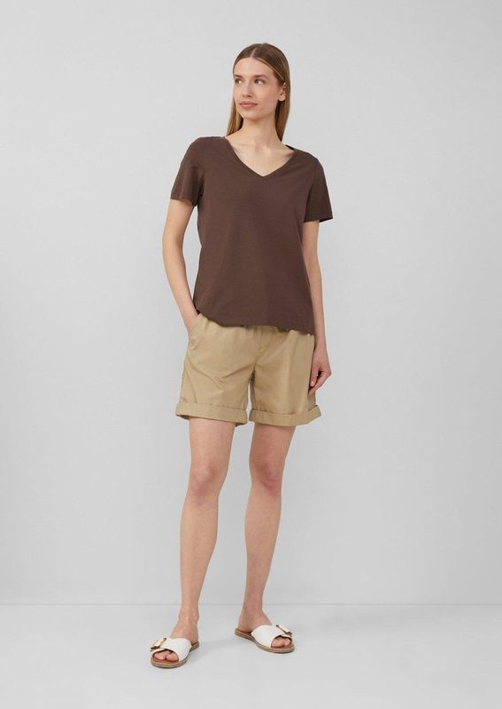 s.Oliver - T-Shirt - Casual - V-hals - Normale Pasvorm