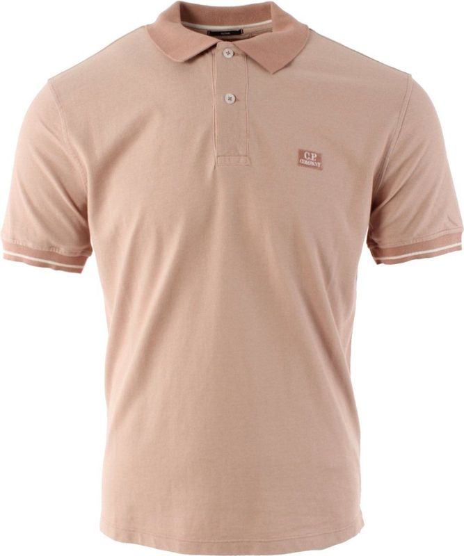 C.p. Company - Roze Polo Shirt - Heren - Tacting Piquit Design - Katoen