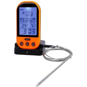 Vleesthermometer | BBQ thermometer | Kernthermometer | Draadloos | Oranje