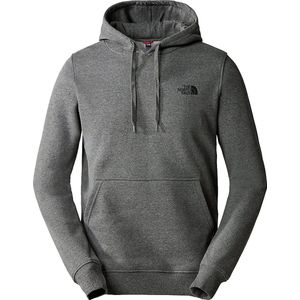 The north face simple dome hoodie in de kleur grijs.