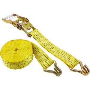 Sjorband 4 ton 9 meter 50mm Geel