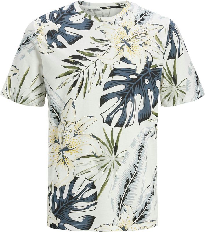 JACK&JONES - JJHAWAII AOP TEE SS CREW NECK JNR - Jongens - T-shirts