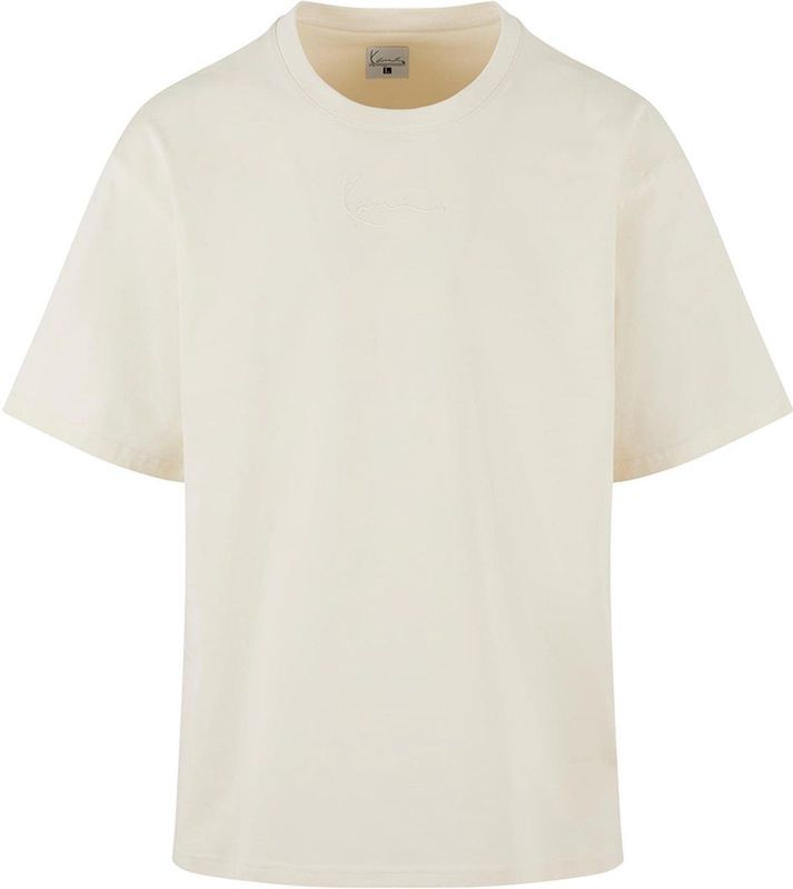 Shirt - Effen - Jersey - Ronde Hals - Kwartmouw - Normale Pasvorm