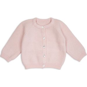 Lodger - Baby vest – Zacht merinowol & katoen – Roze – Maat 56 – Sluit goed aan bij de hals