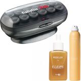 Babyliss PRO Krulset - 12 jumboroller + Elleure Modeler Olie 50ml + Haarlak 300ml