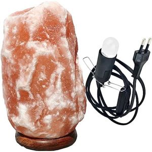 Zoutlamp Himalayazout - Zoutlamp Nachtlampje - Himalaya Zoutlamp - Zoutsteen Lamp - 3-6 kg - Roze