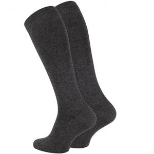 Compressie kniekousen - grijs - maat 39-42 (M/L) - Steunkousen - Compressie sokken - Reizen - Sporten - Zwangerschap