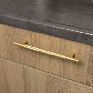 Handgreep - VNSTRA Dubai - Handgreep Goud - 96mm - Kleine Gouden Meubelgreep - Design Deurgreep - Moderne Handgreep 96mm