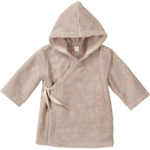 Koeka baby badjas Dijon Daily - biologisch katoen - 62/68 - taupe